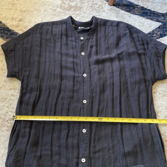 Billy Reid dolman sleeve button up dress black - Picture 11 of 12